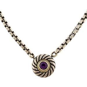 Just in time for Valentine's! Authentic RETIRED David Yurman Amethyst Necklace